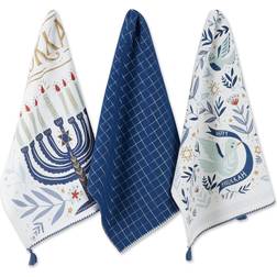 DII Asst Happy Hanukkah Kitchen Towel Multicolor