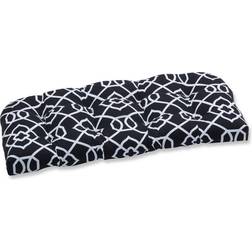 Pillow Perfect 610375 Outdoor/Indoor Kirkland Loveseat Complete Decoration Pillows White, Black