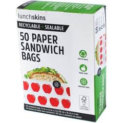 Lunchskins Recyclable Sealable Paper Sandwich Plastic Bag & Foil 6