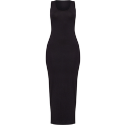 PrettyLittleThing Basic Maxi Dress - Black