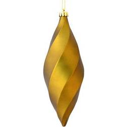 Vickerman 8 Matte Swirl Finial Holiday Christmas Tree Ornament