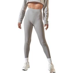 PrettyLittleThing Basic Structured Contour Rib Leggings - Grey Marl