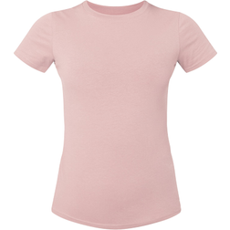 PrettyLittleThing Cotton Blend Fitted Crew Neck T-shirt - Candy Pink Besic