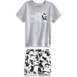 The North Face Toddler's Cotton Summer Set - Tnf White Turtle Shell Print