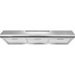 Cosmo COS-5MU36 Range Ductless Convertible Slim Vent30", Gray, Silver, Stainless Steel