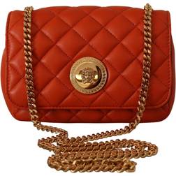 Versace Red Nappa Leather Medusa Small Crossbody Bag