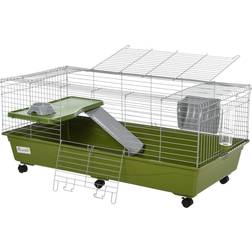 Pawhut 35" Small Animal Cage Chinchilla Guinea Pig Hutch