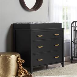 Little Seeds Black Monarch Hill Hawken 3-Drawer Changing Table