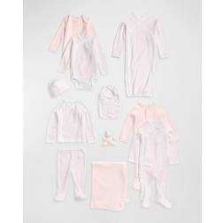 Polo Ralph Lauren Girl's 11-Piece Organic Cotton Essential Gift Box Set, Size Newborn-9M PINK MULTI 6-9 MONTHS