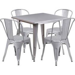 Flash Furniture ETCT002 Collection ET-CT002-4-30-SIL-GG Dining Set