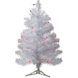 Northlight Seasonal 2 Pre-Lit Slim White Tinsel Christmas Tree