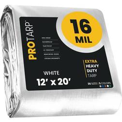 Protarp White 16Mil 12 x 20 Tarp Protarp, PT-104-12X20