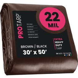 Protarp Brown/Black 22Mil 30 x 50 Tarp, PT-202-30X50