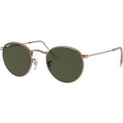 Ray-Ban Icons Round Sunglasses, 53mm Rose Gold