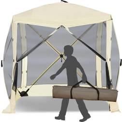 OutSunny 7'x7' Pop Up Camping Canopy Tent