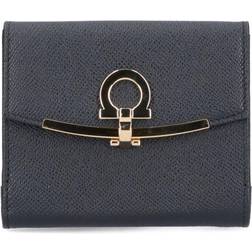 Ferragamo Women Gancini French wallet Black