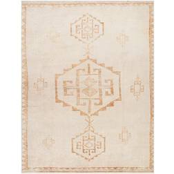 Surya Area Rug White, Gold, Brown, Beige