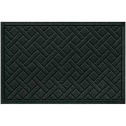 Bungalow Flooring Waterhog Lattice Green, Black