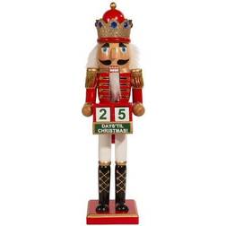 Kurt Adler 15-Inch Red King with Calendar Nutcracker