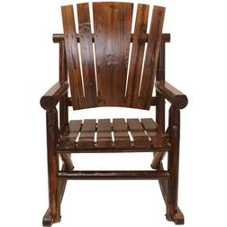 Leigh Country Wood High Back Slat Rocking Chair