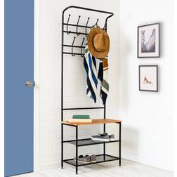 Honey Can Do Entryway Hall Tree Storage Cabinet