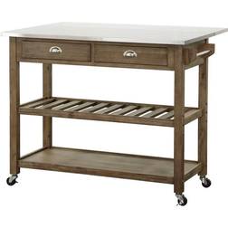 Boraam Sonoma Drop Leaf Cart Trolley Table