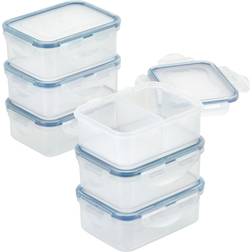 Lock & Lock Easy Essentials 12-Pc. On the Go 12-Oz. Meals Divided Food Container