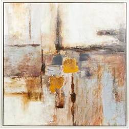 Litton Lane 1 Panel Abstract Framed Wall Decor 40x40"