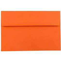 Jam Paper A7 Envelopes 5 1/4 x 7 1/4 Orange 50/Pack