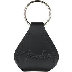 Fender Leather Pick Keychain Black