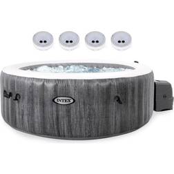 Intex Inflatable Hot Tub PureSpa Plus Greywood 6-Person