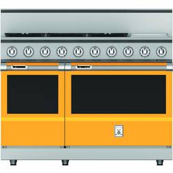 Hestan KRD485GD-NG Ft. Free Standing Dual Fuel Range Burner Yellow