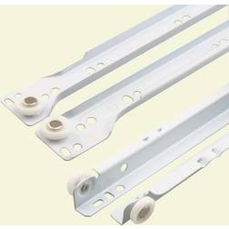 Prime-Line Products R 7210 Drawer Slides, Bottom Mount, 16" Set, White