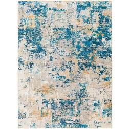 Surya Fabius Modern Abstract Blue, Orange, Yellow, Gray