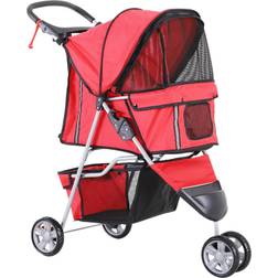 Pawhut Hundebuggy 75 97 LxBxH Hundewagen Hunde Stroller Pet 3