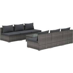 vidaXL 3101455 Lounge-Set, 1 Bord inkl. 6 Soffor