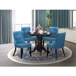 East West Furniture SHSI5-BLK-21 Dining Set