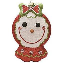 Northlight Seasonal 8.5" Glittered Shatterproof Gingerbread Girl Christmas Tree Ornament