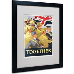 Trademark Fine Art 'Together Propaganda Framed Advertisements on Poster