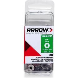 Arrow 1/8 D Aluminum Washers Silver