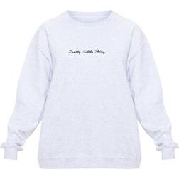 PrettyLittleThing Oversized Sweatshirt - Ash Grey