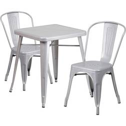Flash Furniture CH-31330 Collection CH-31330-2-30-SIL-GG 3 Dining Set
