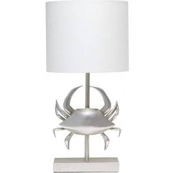 Simple Designs Shoreside 18.25" Coastal Crab Bedside Table Lamp