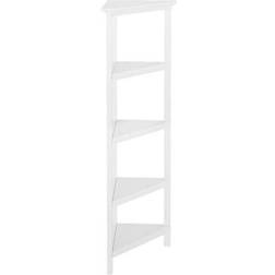 New Ridge Home Goods 4-Tier Corner Book Shelf