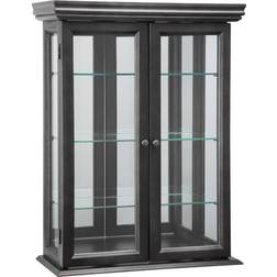 Design Toscano Country Hardwood Curio Ebony Storage Cabinet