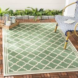 Safavieh Beach House Collection Trellis White, Green, Beige