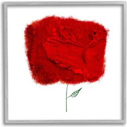 Stupell Industries Nerudo Rose Interpretation Modern Floral Framed Art
