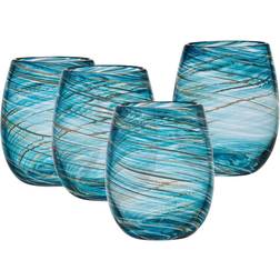 Mikasa Color Swirl Wine Glass