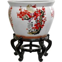 Oriental Furniture 12 Cherry Blossom Serving Bowl