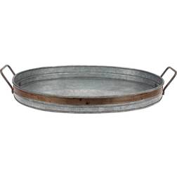 Stonebriar Collection 18" Aged Galvanized Serving Tray